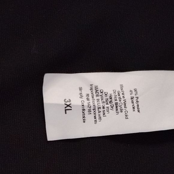 LuLaRoe Classic Black 3XL Bell Sleeve Dress - Picture 5 of 5